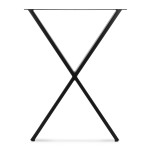 Set de 2 Pieds de Table Pied de Meuble Métal revêtu par Poudre 'X' Conception X 55 x 72 cm