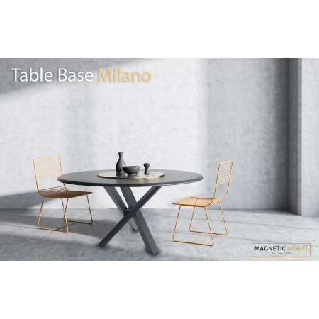 Base in metallo per tavolo Milano