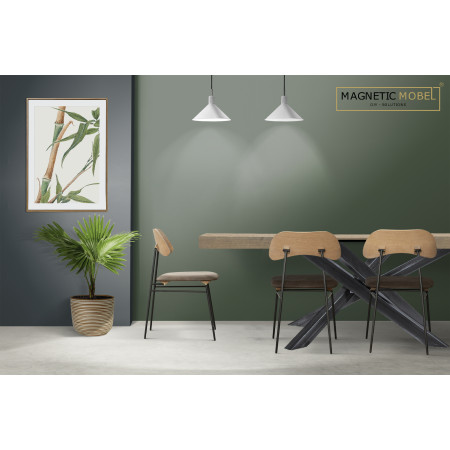 Table Extensible Avia avec Pied de Table Orion 140x90x79 cm