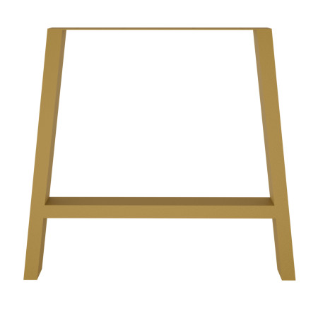 Pied en métal Trapèze A 60/80x72 cm