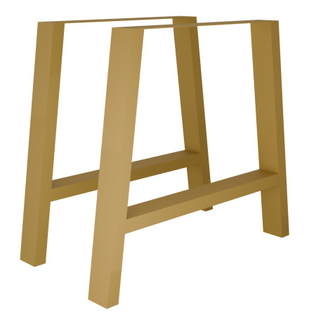 Pied en métal Trapèze A 60/80x72 cm