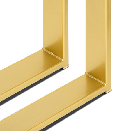 2 x gambe del tavolo in metallo | Trapezio | Cornice da tavolo Profilo: 80×20 mm