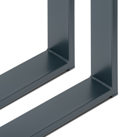 2 x gambe del tavolo in metallo | Trapezio | Cornice da tavolo Profilo: 80×20 mm