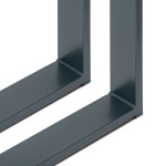 2 Metal Table Legs shape - X Profile: 8x2 cm