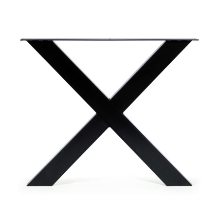 2 x Tischgestell Tischbeine Metall Tischkufen Metalltischbeine Profil: 10x4 cm