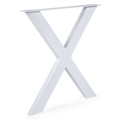 2 Metal Table Legs shape - X Profile: 10x4 cm