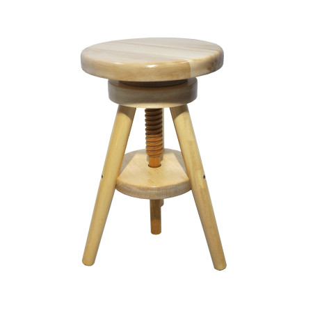 Adjustable wooden Stool