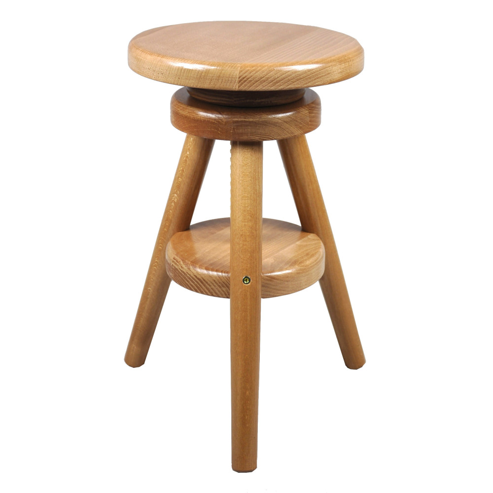 Tabouret à vis Solide Petit déjeuner Cuisine Nouveau hêtre