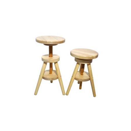 Adjustable wooden Stool