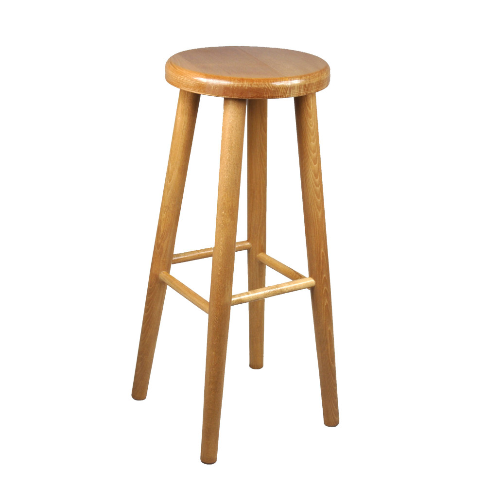 Tabouret en Bois Solide Petit déjeuner pub Bar Cuisine Nouveau hêtre H: 71 cm