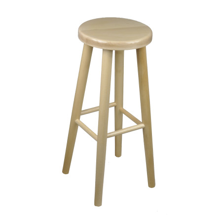 Wooden Stool Bar Stool H: 71 cm