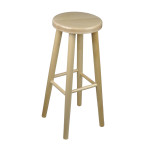 Tabouret en Bois Solide Petit déjeuner pub Bar Cuisine Nouveau hêtre H: 71 cm