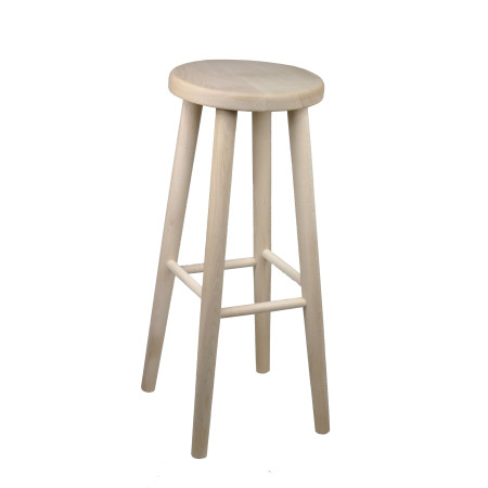 Wooden Stool Bar Stool H: 71 cm