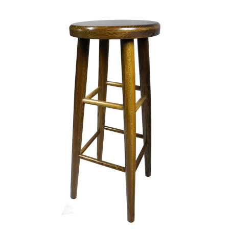 Wooden Stool Bar Stool H: 80 cm