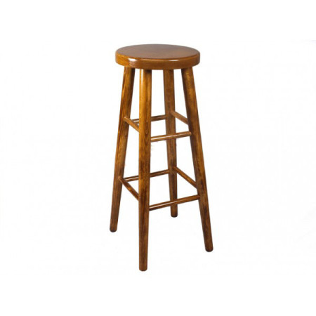 Wooden Stool Bar Stool H: 80 cm