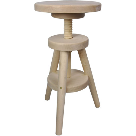 Tabouret à vis Solide Petit déjeuner Cuisine Nouveau hêtre