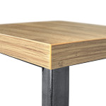 Tabouret de Bar en Métal, Tabouret de Bar Industriel en Métal avec Repose-Pied H: 60 cm