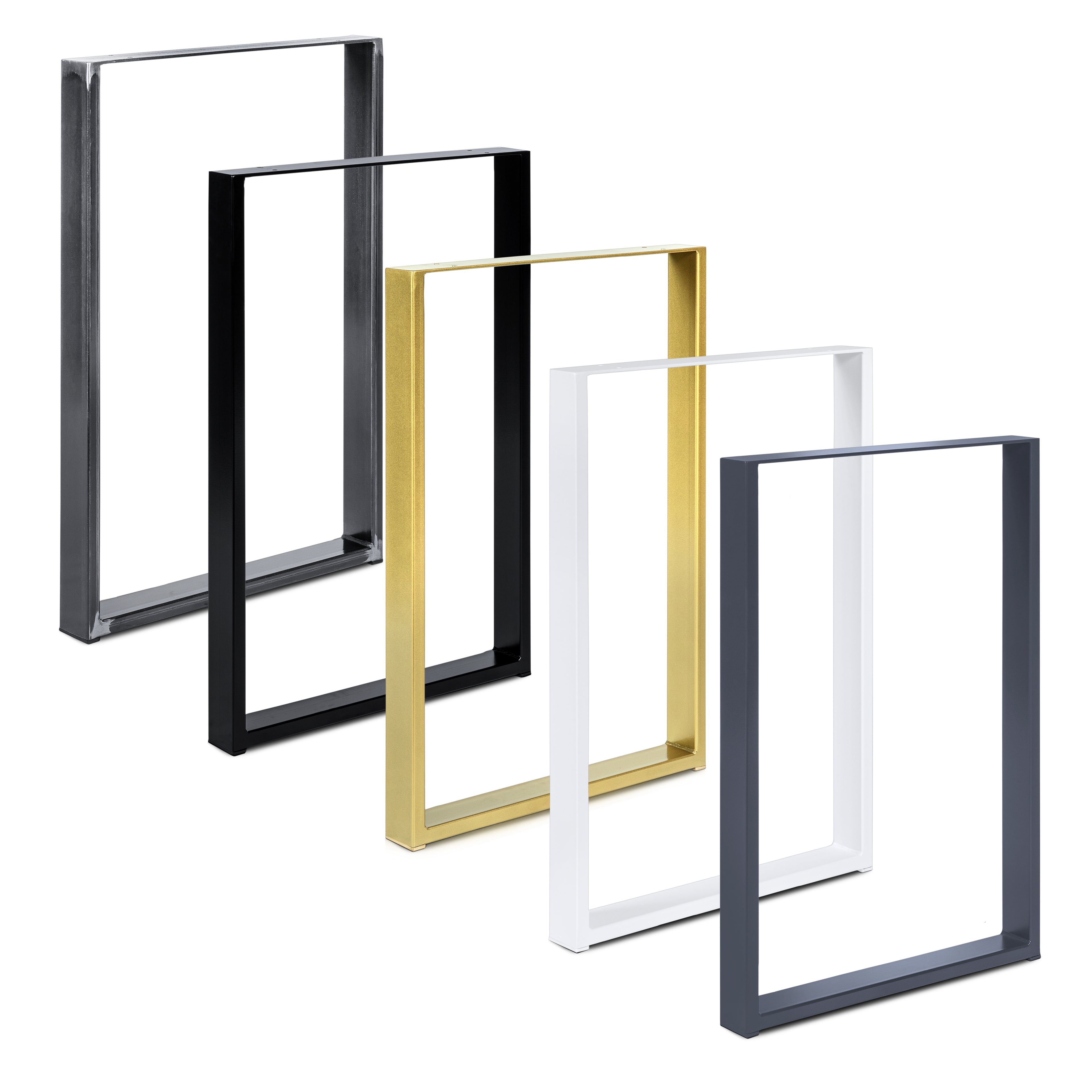 Metalltischbeine | Profil 80x20 mm