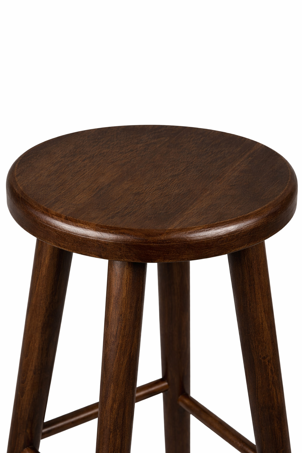 Drewniany taboret barowy H 60 cm