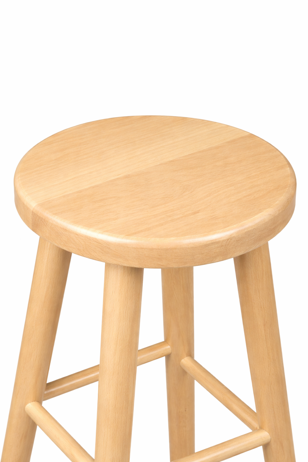 Drewniany taboret barowy H 60 cm