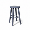 Drewniany taboret barowy H 60 cm