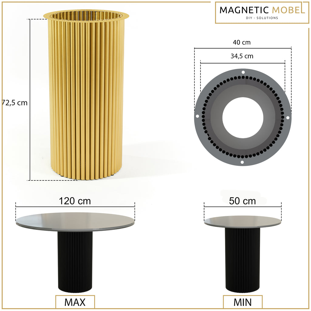 Orion Table Base | 80x40 mm Profile