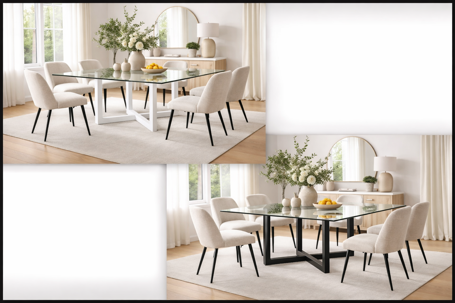 Orion Table Base | 80x40 mm Profile