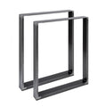 Metal Table Legs 60x20 mm – Set of 2 Steel Frames