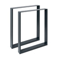 Metal Table Legs 60x20 mm – Set of 2 Steel Frames