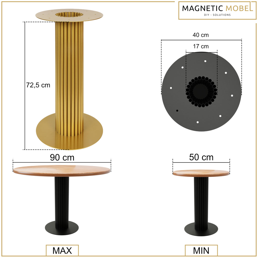 Orion Table Base | 80x40 mm Profile