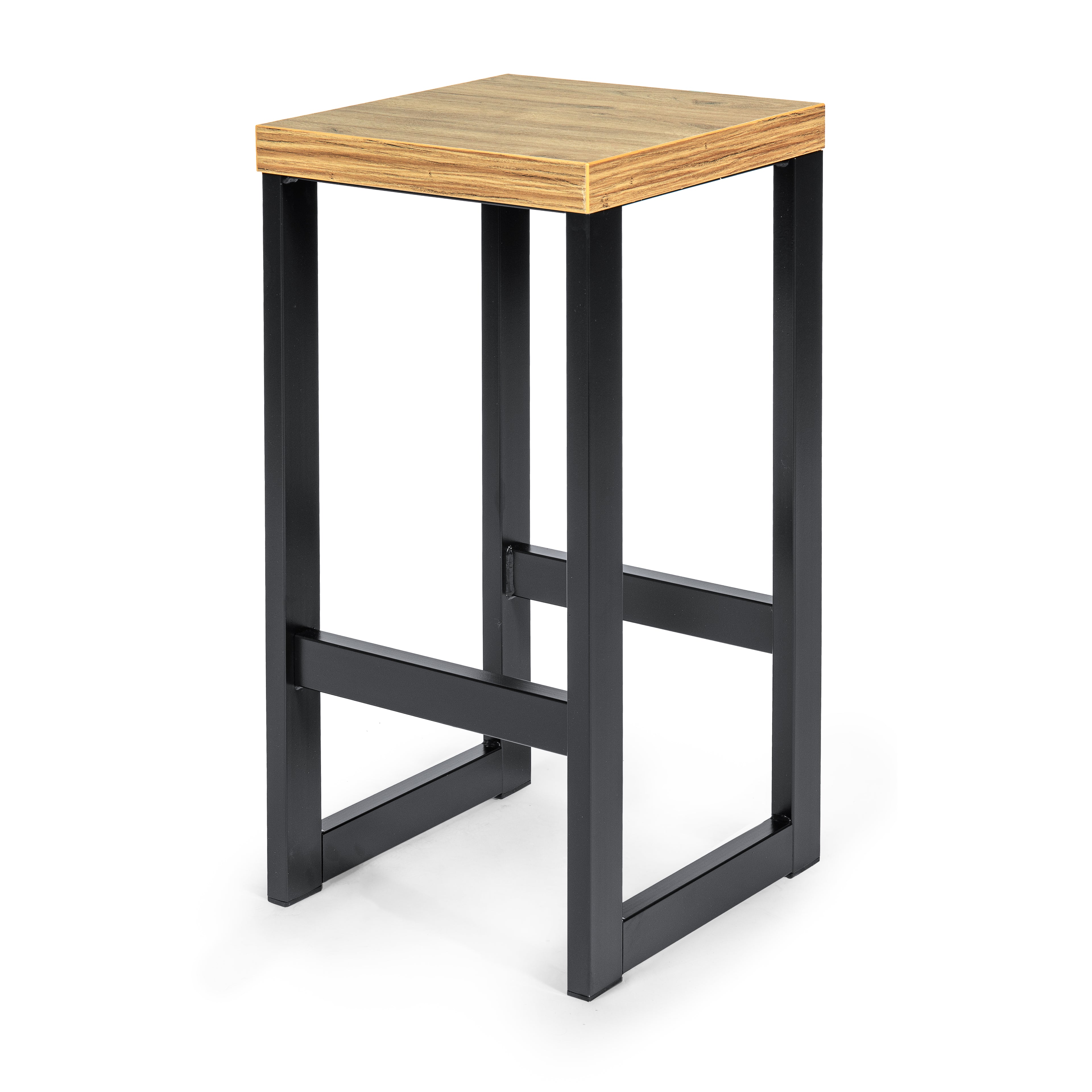 Czarny taboret barowy Hoker metalowy