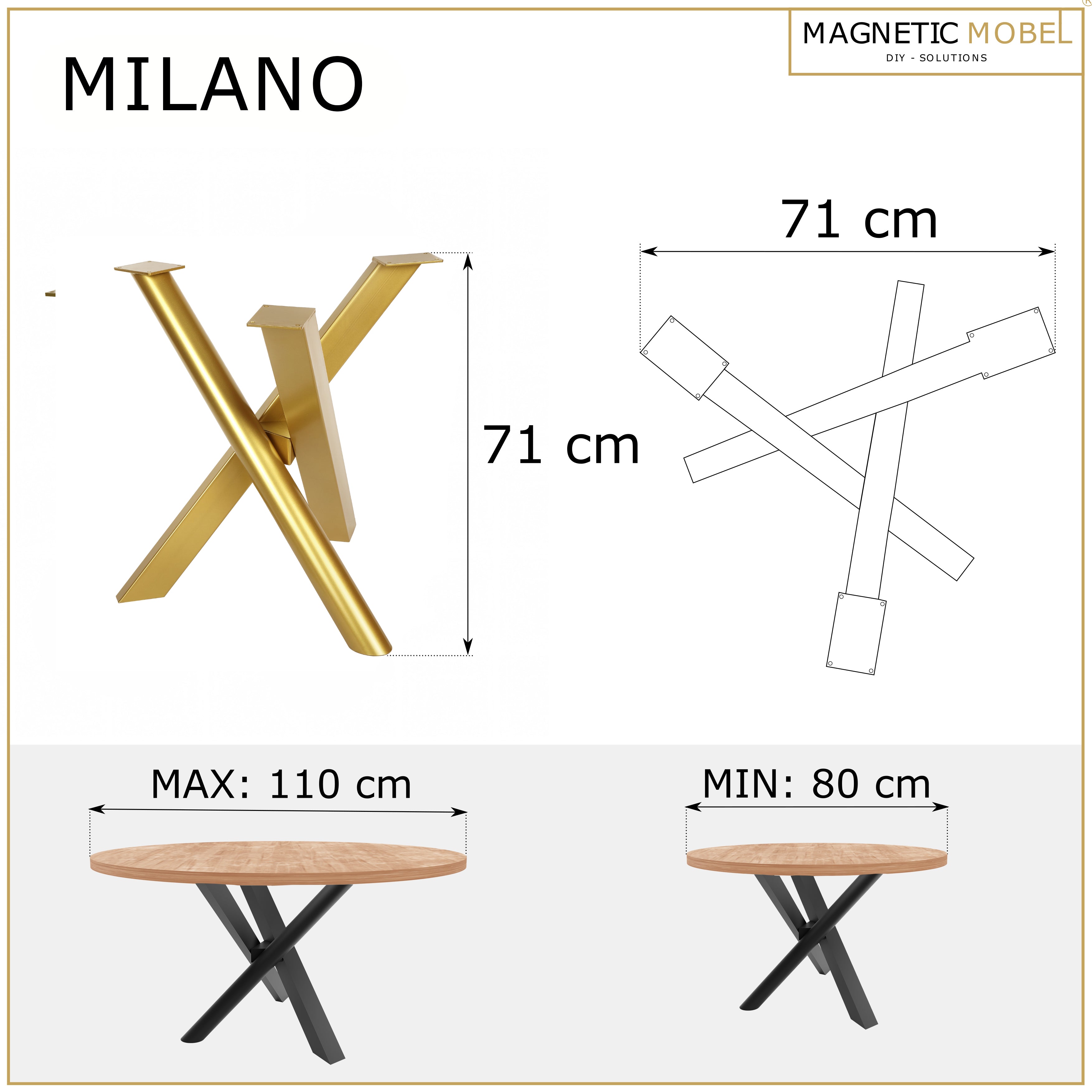 Orion Table Base | 80x40 mm Profile