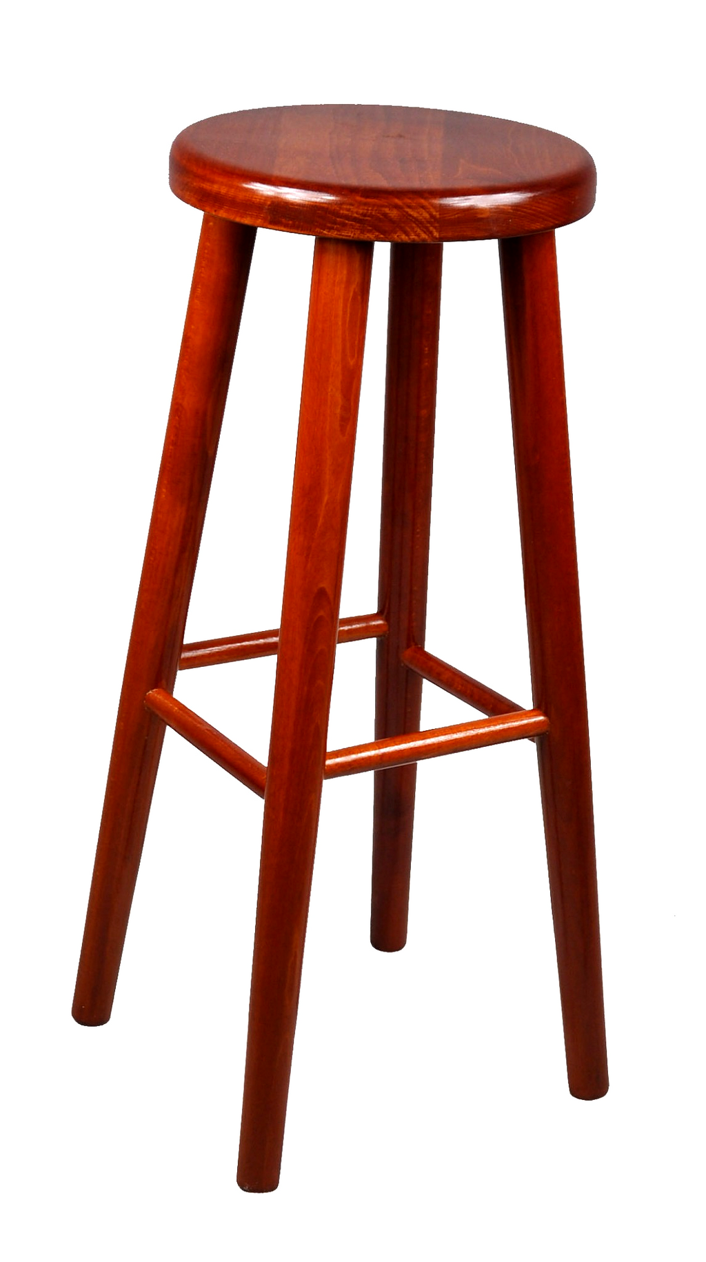 Drewniany taboret barowy H 60 cm