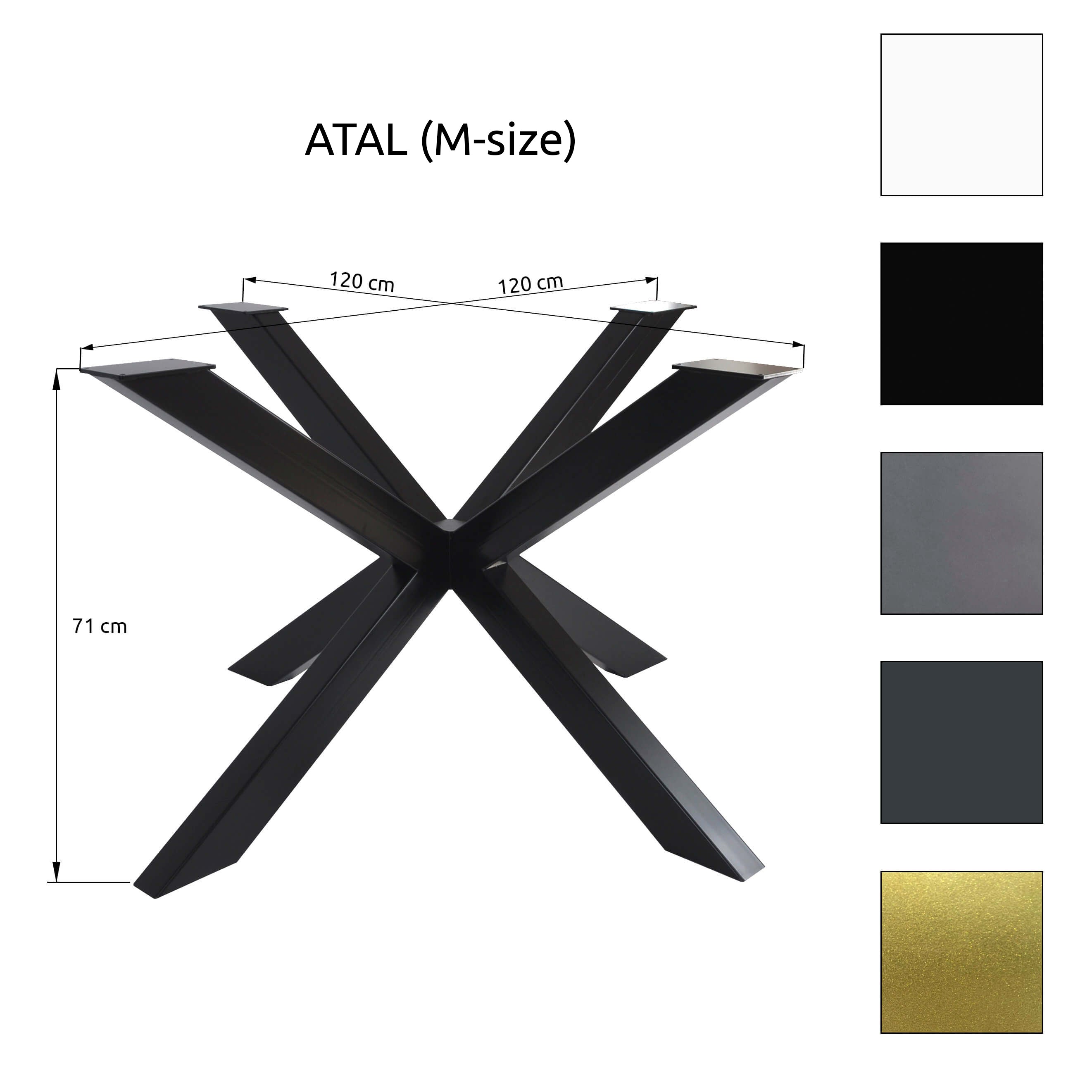 Tischgestell Orion | Profil 80x40 mm