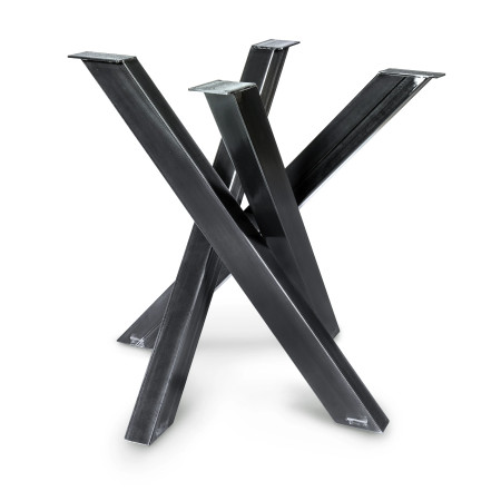 Kovová podnož pod stůl Orion 77x77 cm | Profil: 8x6 cm