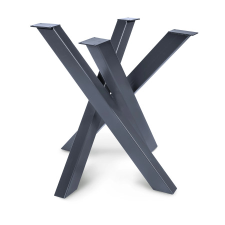 Kovová podnož pod stůl Orion 77x77 cm | Profil: 8x6 cm