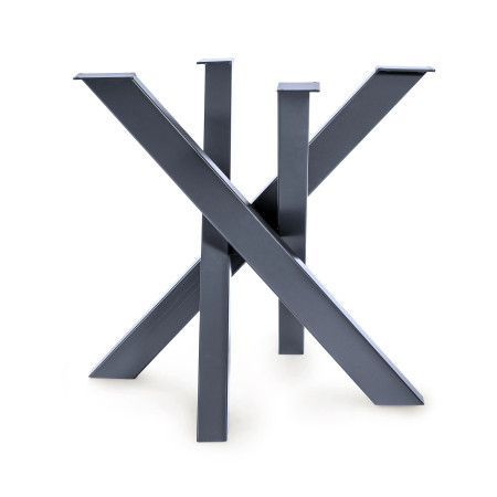 Kovová podnož pod stůl Orion 77x77 cm | Profil: 8x6 cm