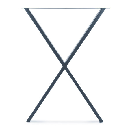 2 x Metal Table Legs X-shaped 55x72 cm