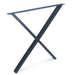 2 x Metal Table Legs X-shaped 55x72 cm
