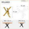 Metal Table Base Milano