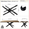 copy of Metal Table Base Orion Profile: 8x6 cm