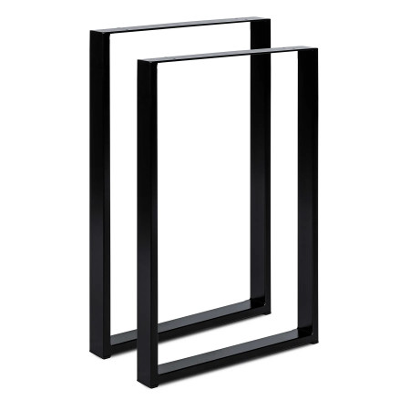 2 x Metal Table Legs Profile: 4x2 cm