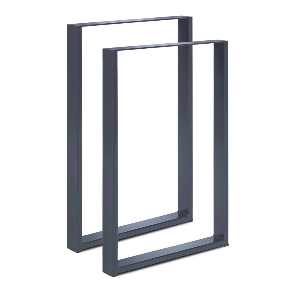 2 x Metal Table Legs Profile: 4x2 cm
