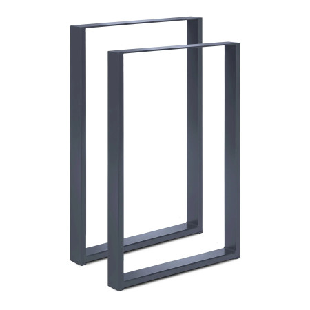 2 x Metal Table Legs Profile: 6x2 cm