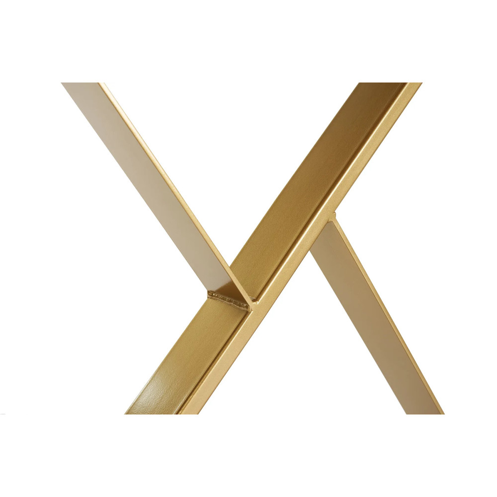 2 x Kovová noha na stůl X | Profil: 8x2 cm