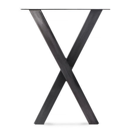 2 Metal Table Legs shape - X Profile: 6x2 cm