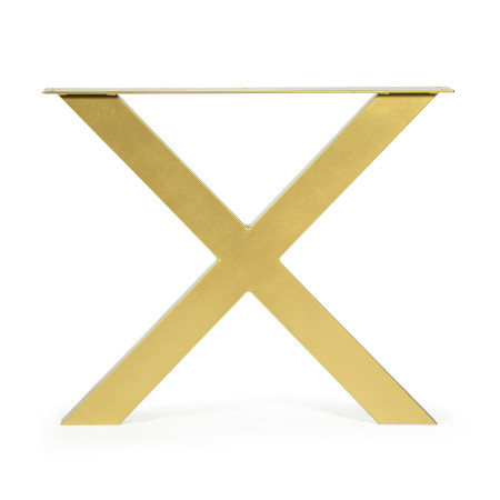 2 Metal Table Legs shape - X Profile: 10x4 cm