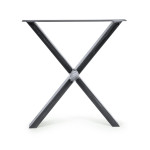 2 Metal Table Legs shape - X Profile: 8x4 cm